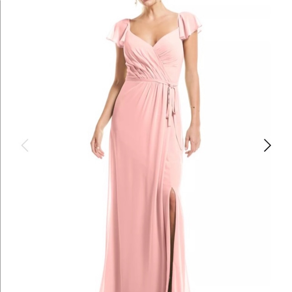 Bill Levkoff frost rose dress